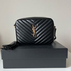 YSL Saint Laurent Lou Camera Quilted Leather Crossbody Bag